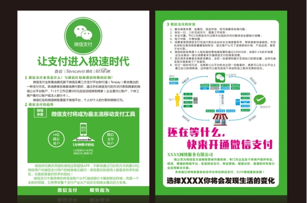 微信支付宣传单