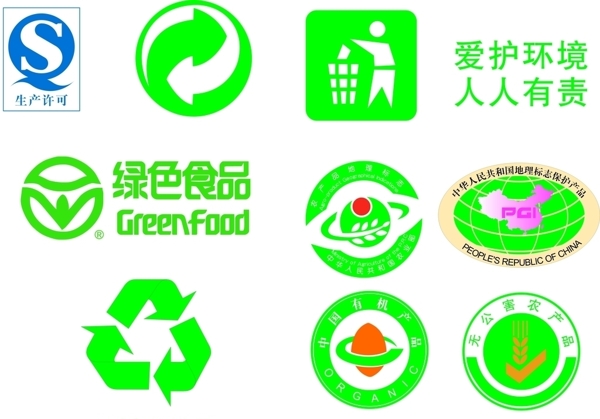 生产许可证标志绿色食品标志
