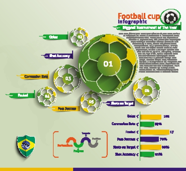彩色世界杯信息图表
