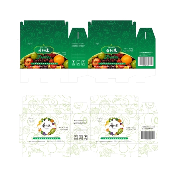 水果包装盒子拧盒