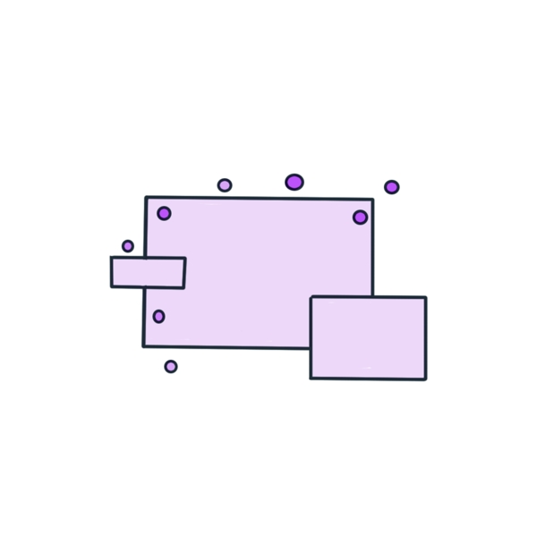 紫色矩形边框装饰