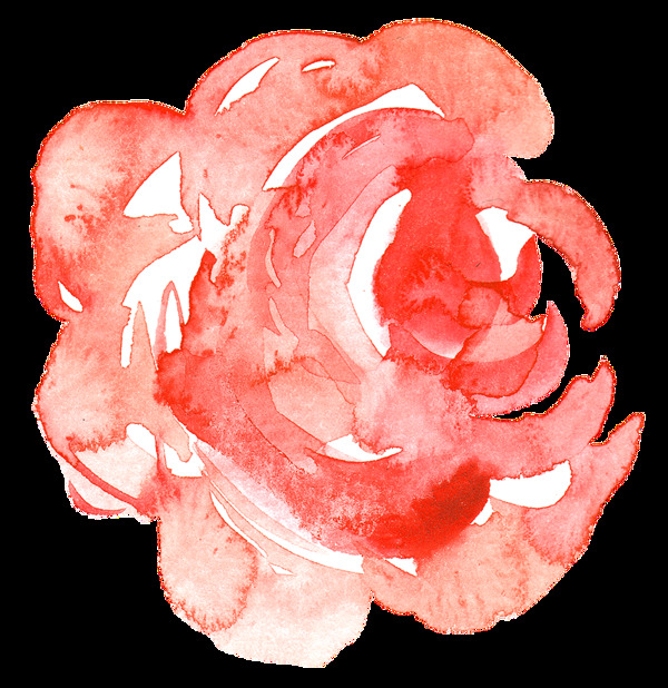 红叶花蕊卡通透明素材