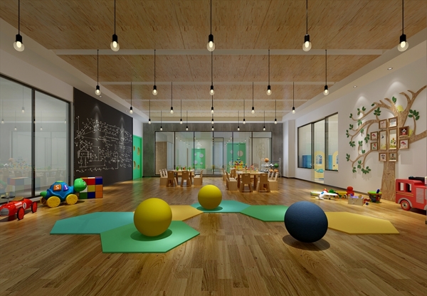 幼儿园娱乐活动室模型效果图