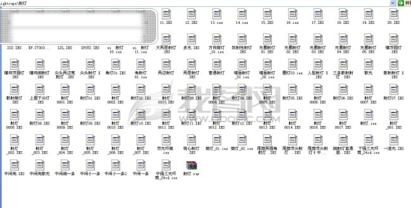 3DMAX素材常见灯光打包下载IES格式