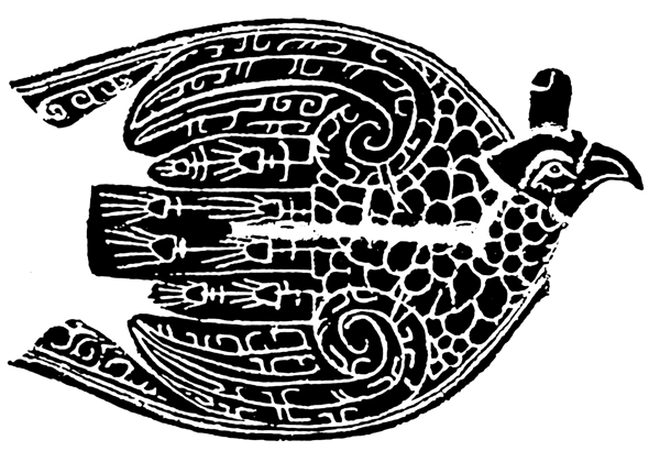 鸟兽纹样青铜纹饰传统图案0008