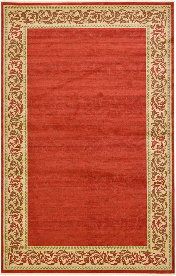 红色描边古典经典地毯jpg图片