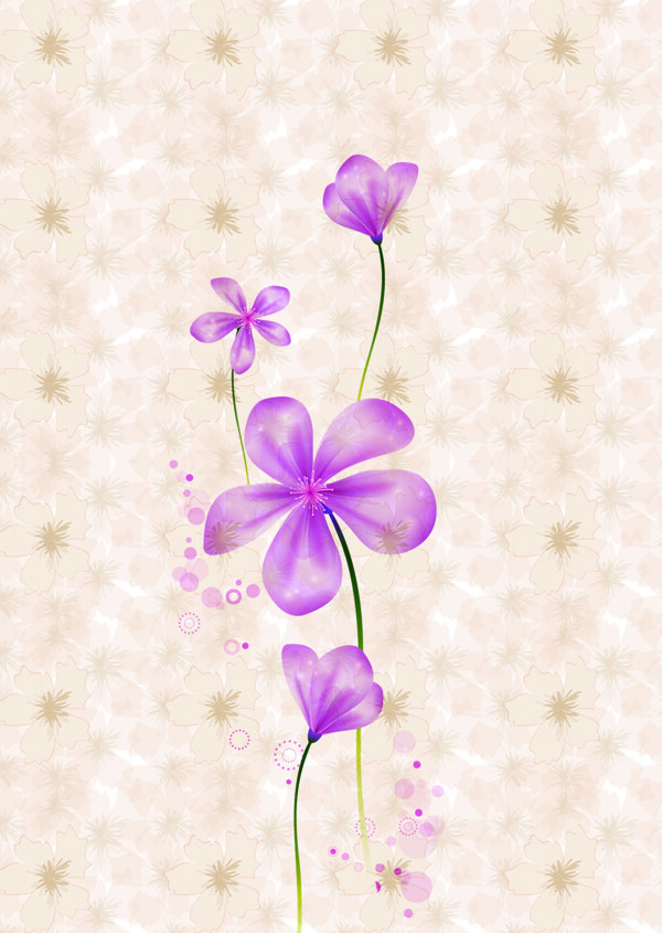 紫花墙纸