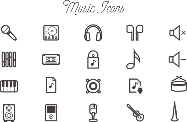 音乐图标icons