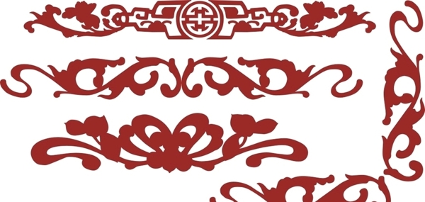 中式传统古典边框花纹