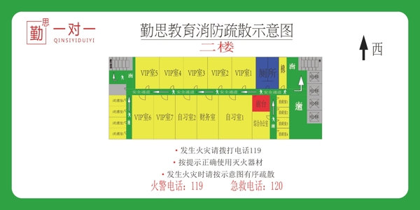 消防疏散示意图