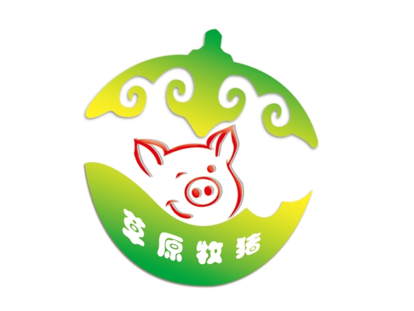 草原牧猪logo图片