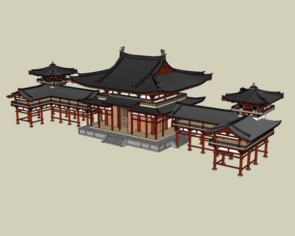 唐代建筑3D模型