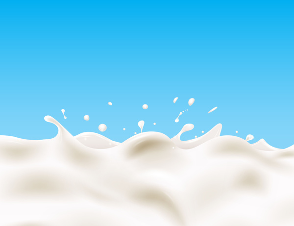 动感波浪牛奶图片