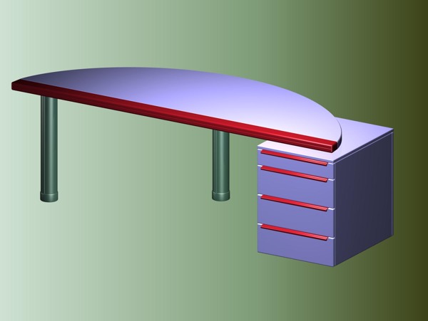 办公家具办公桌3d模型3d模型191