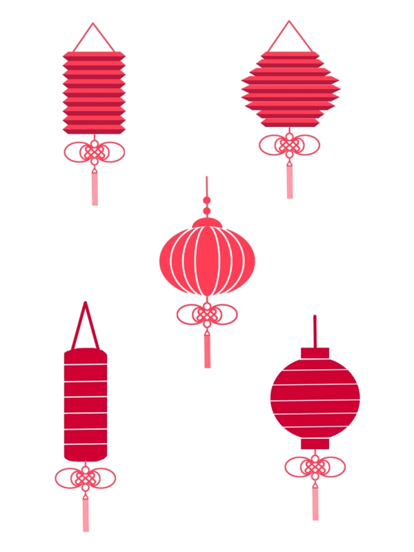 中秋节日红灯笼设计元素