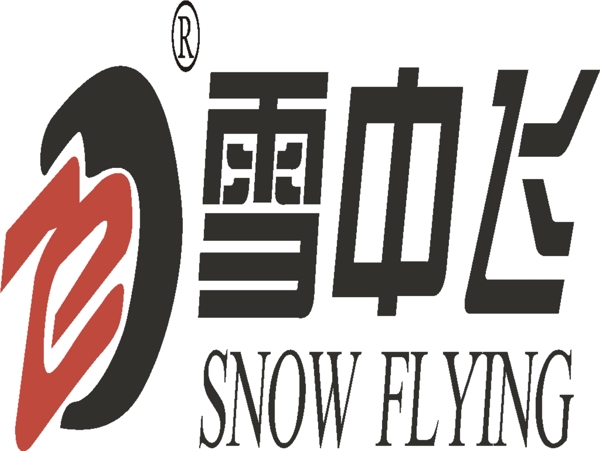 矢量雪中飞标志