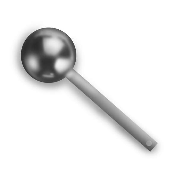 银色金属圆形汤勺勺子