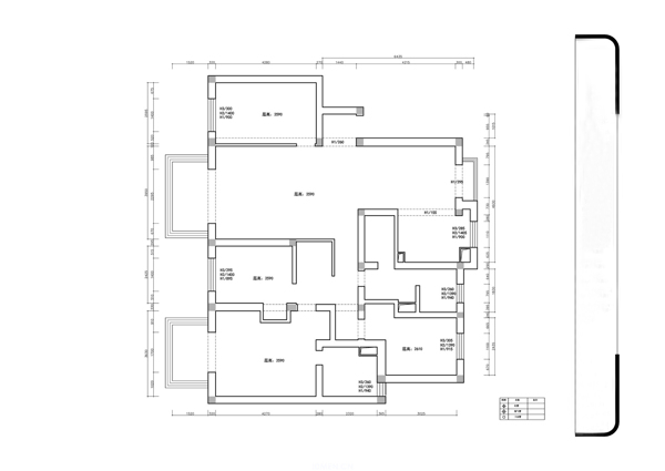 小户型室内设计手稿图