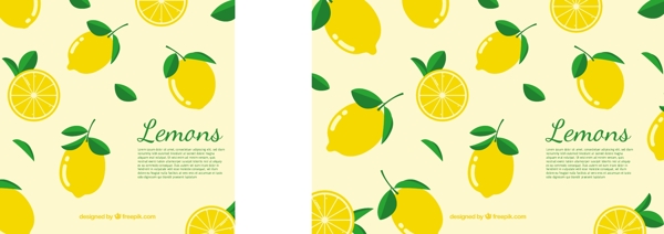 水果柠檬背景素材