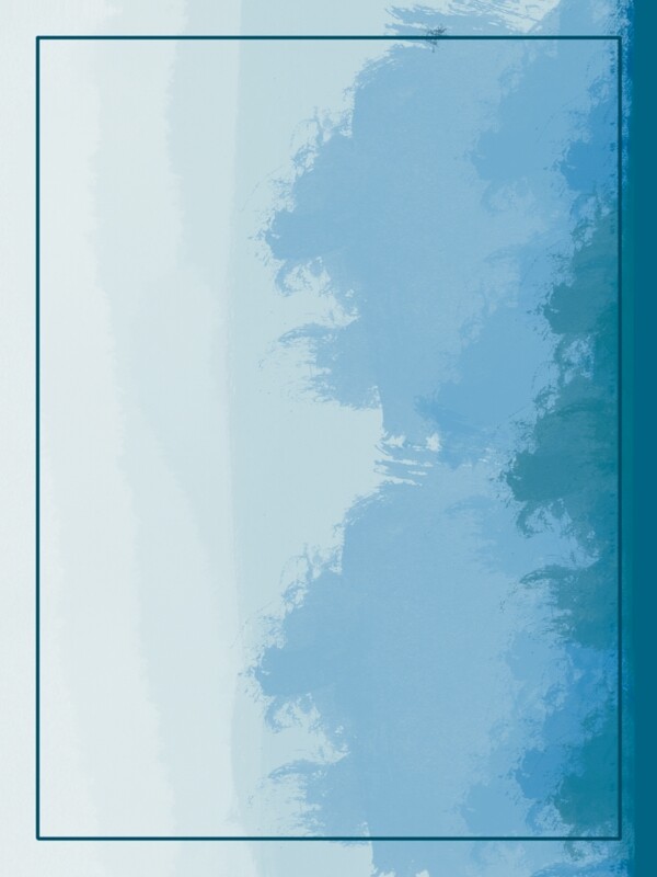 原创水洗水彩靛蓝色纹理手绘背景素材
