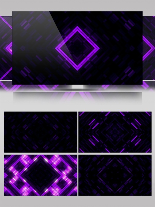 紫色水晶块高清视频素材