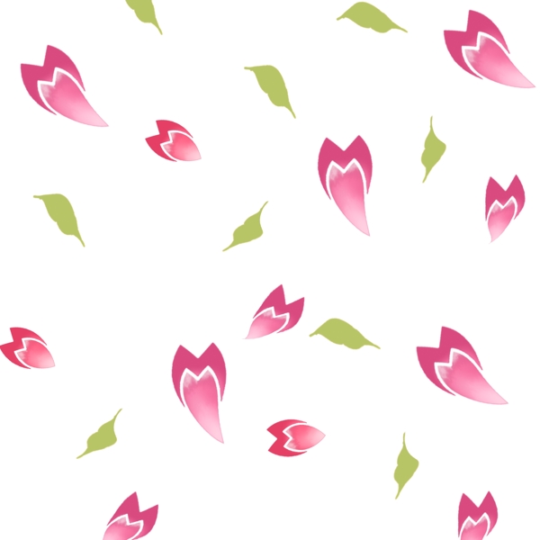 漂亮的樱花花瓣插画