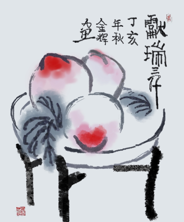 中国画美术插画设计模板下载