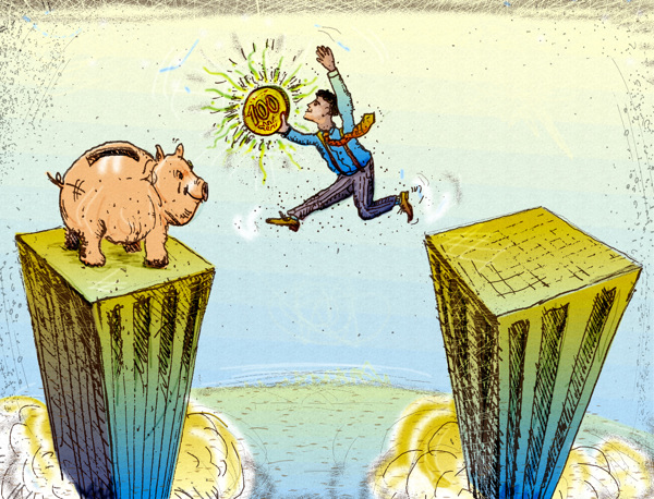 金融贸易插画图片