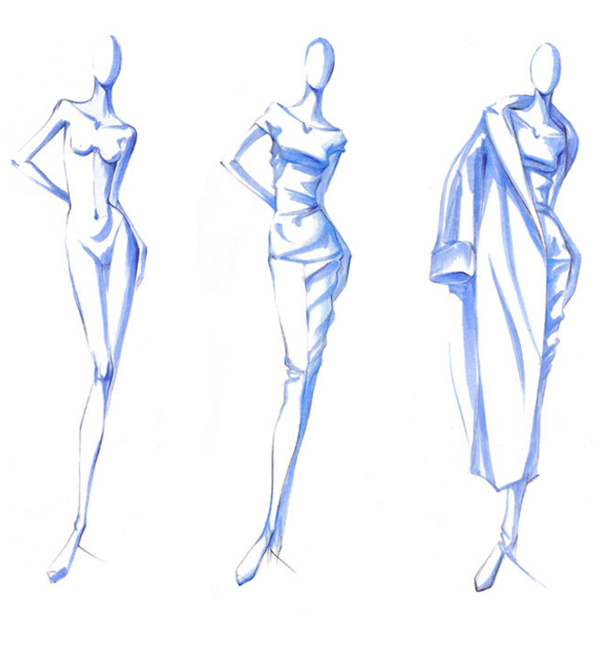 女装设计图步骤图
