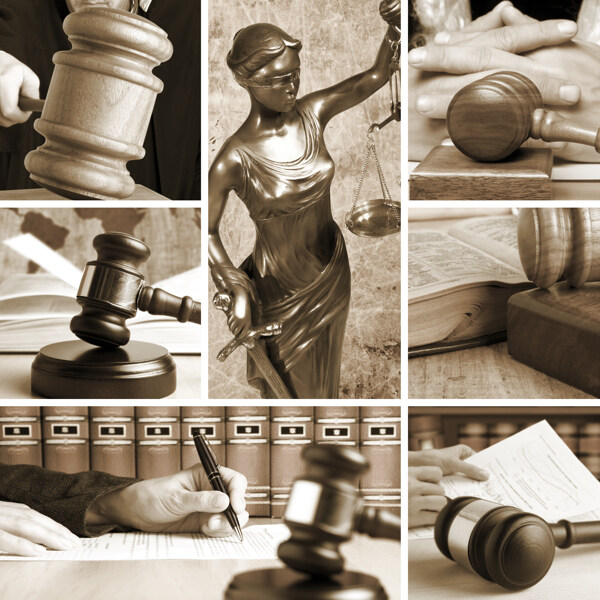 法槌与司法法律雕塑雕像