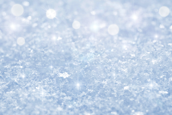 雪花上的光斑与星光图片