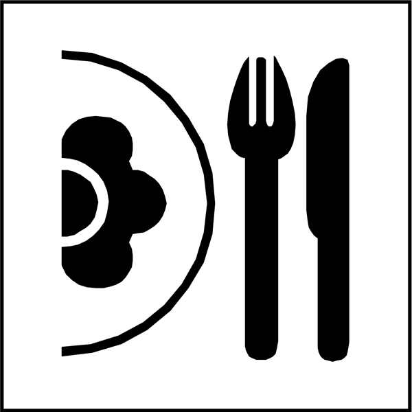 西餐餐具图形标识图片