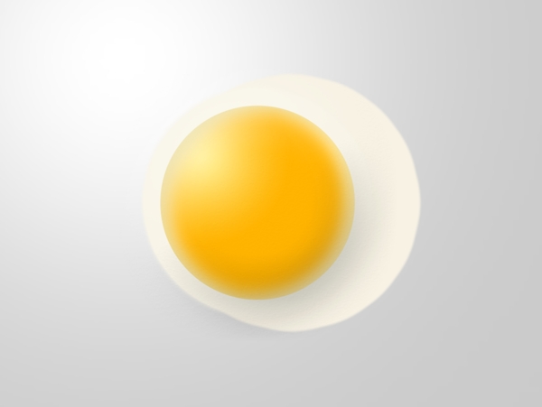 网页UI实体煎蛋鸡蛋icon图标设计