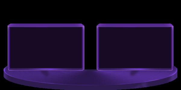 紫色电商装饰png元素