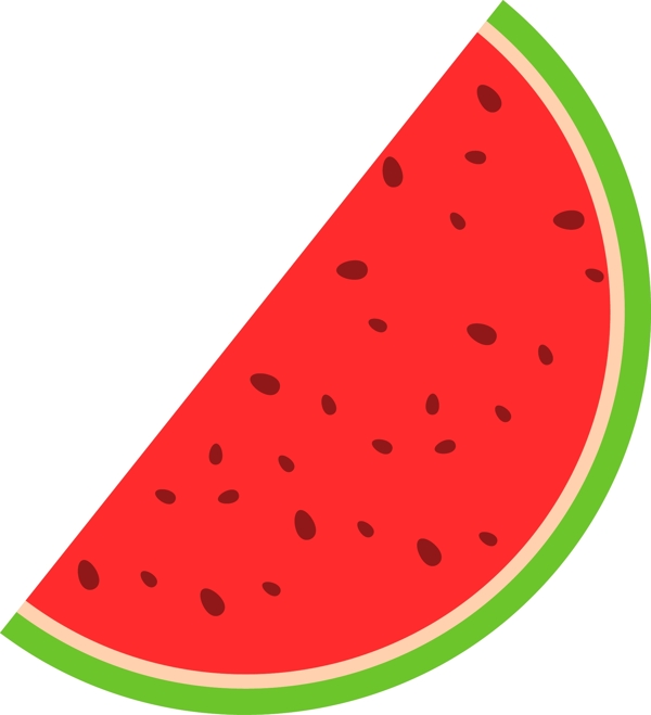 处暑夏季水果西瓜图标