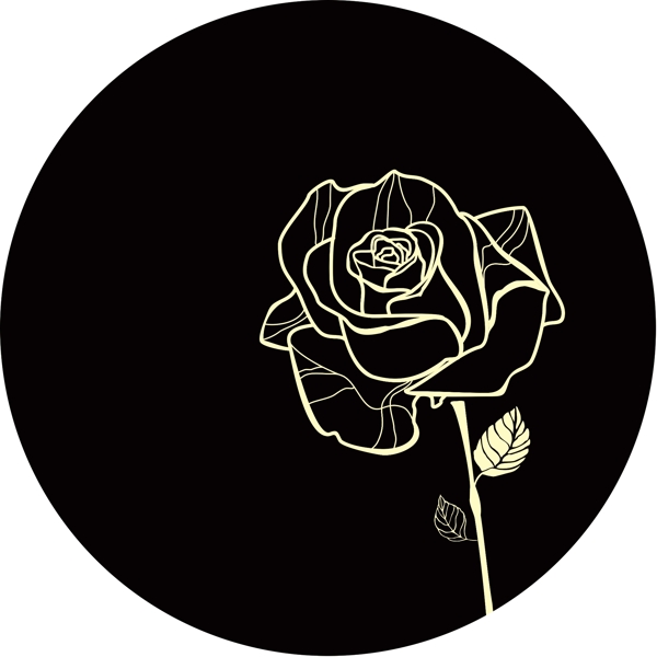 玫瑰高端黑色地毯异形黄色