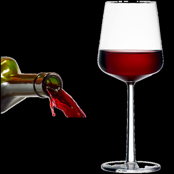 红色葡萄酒免抠png透明图层素材