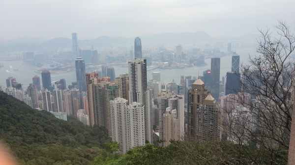 俯瞰香港全景图片