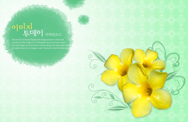 墨汁花卉平面设计图