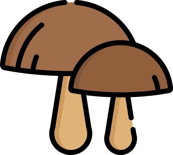 蘑菇卡通免扣素材
