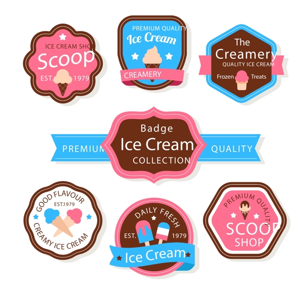 冰淇淋徽章