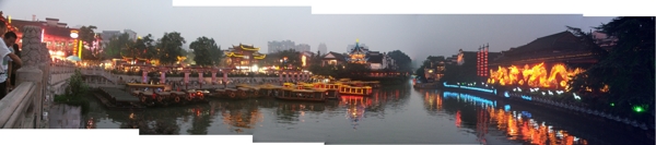 秦淮河畔风景图片