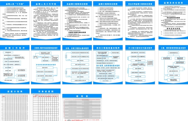 监理公司制度牌图片