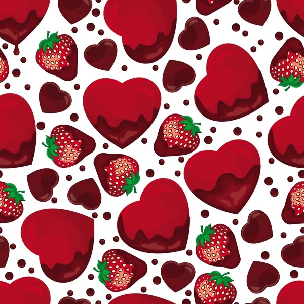情人节爱心草莓图片