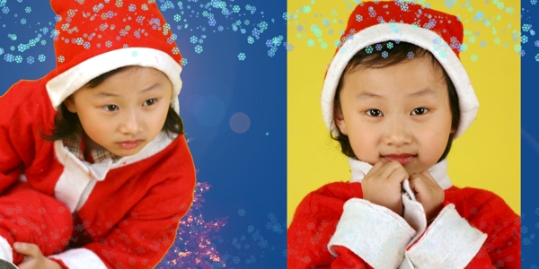 儿童模板儿童摄影模板儿童照片模板儿童相册模板圣诞快乐宝贝超级可爱psd分层素材源文件