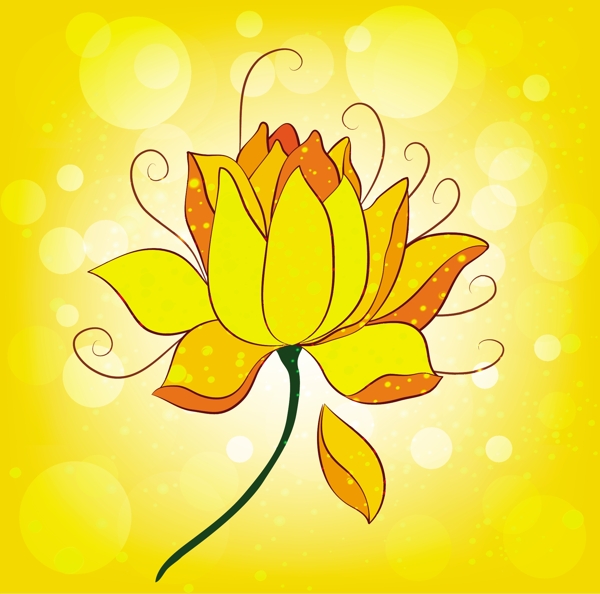 黄色鲜花背景图
