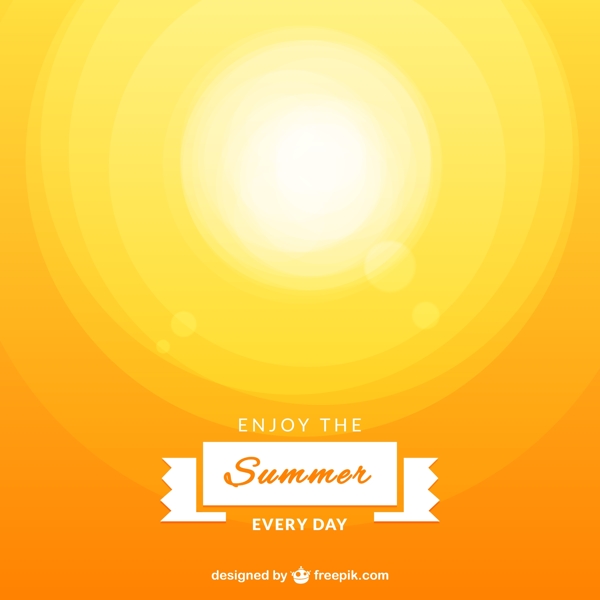 抽象夏日太阳背景矢量素材