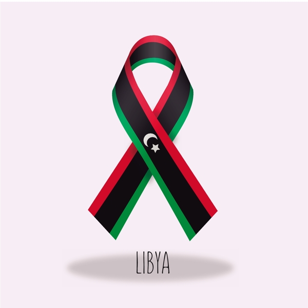 利比亚国旗丝带设计