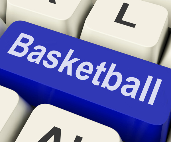 篮球核心显示篮球在Internet或Web