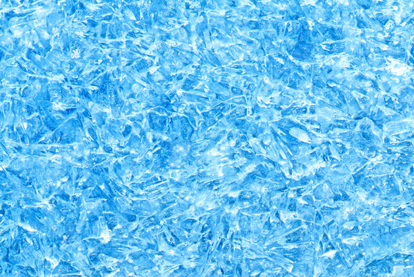 蓝色冰块背景素材图片